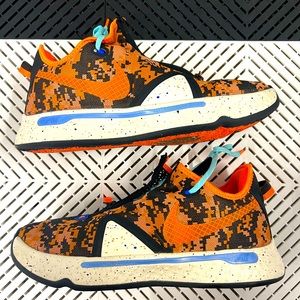 2020 Nike PG 4 EP 'Digi Camo - Total Orange' size 12